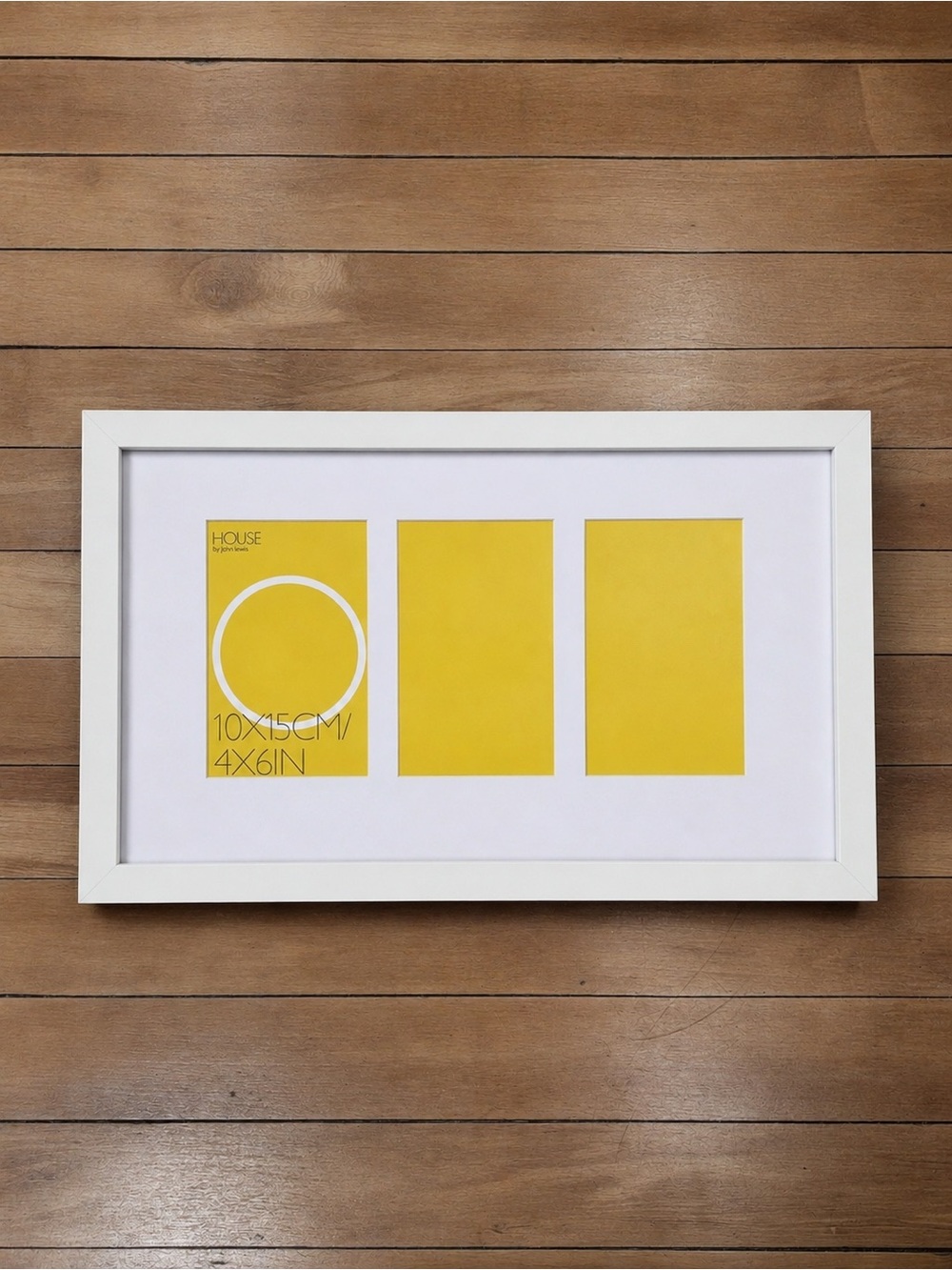 White 3-Photo Picture Frame – 4x6 in each